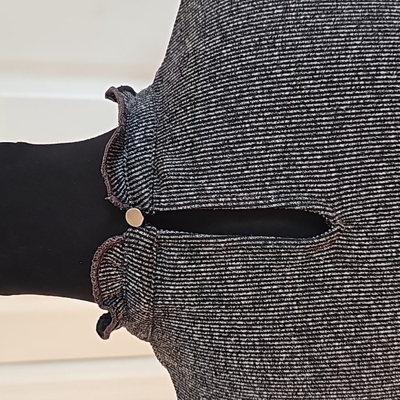 New Girls Dress Dark Gray Stretch Fabric - Picture 4 of 7